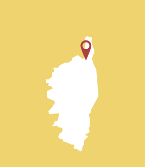 Ligging van Patrimonio op Corsica